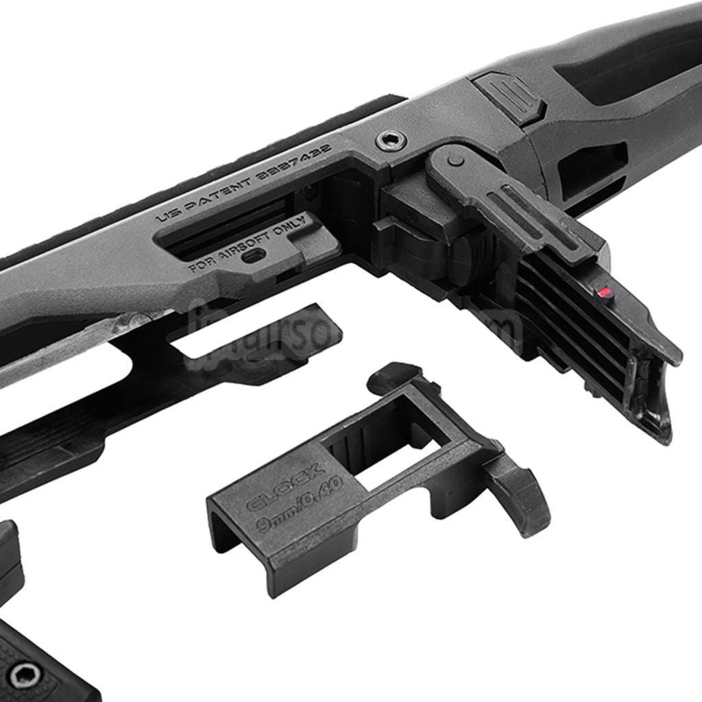 CAA Roni ピストルカービンコンバージョンキット KSC、VFC、Umarex、東京マルイ G17、G18C、G19、G23Fシリーズ GBBピストル対応 エアソフトガン