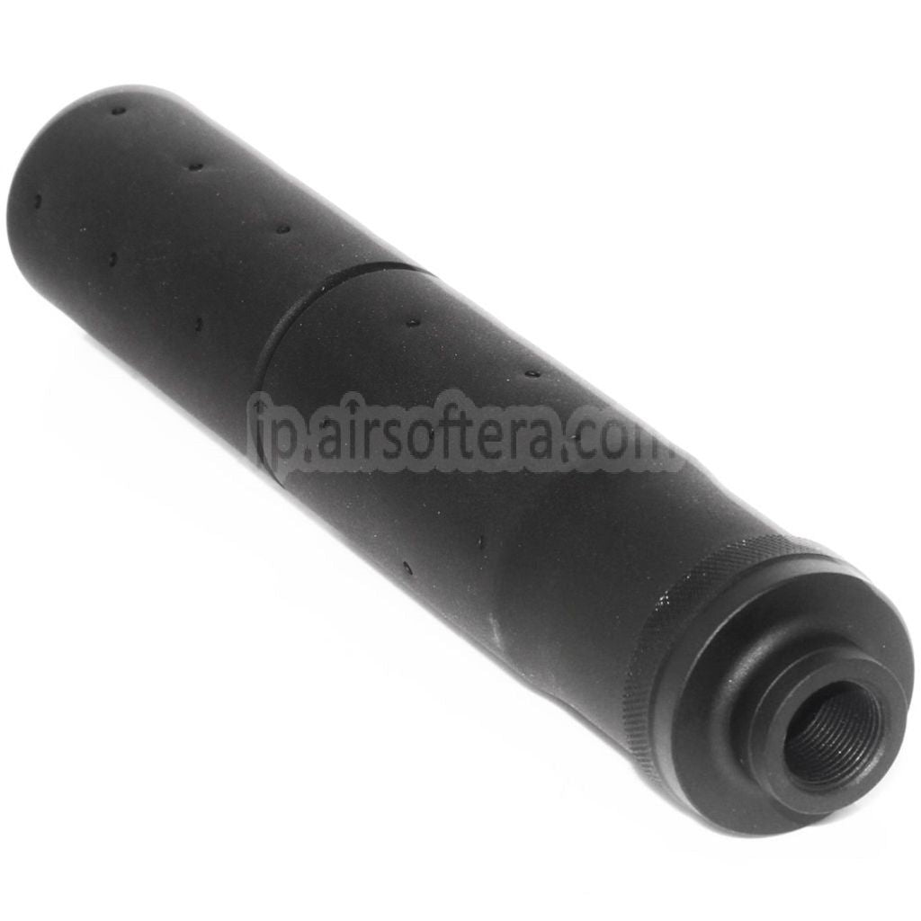 CYMA 188mm MK23スタイル サプレッサー サイレンサー バレルエクステンション -14mm CCW 反時計回りネジ式バレル ライフル エアソフト ブラック