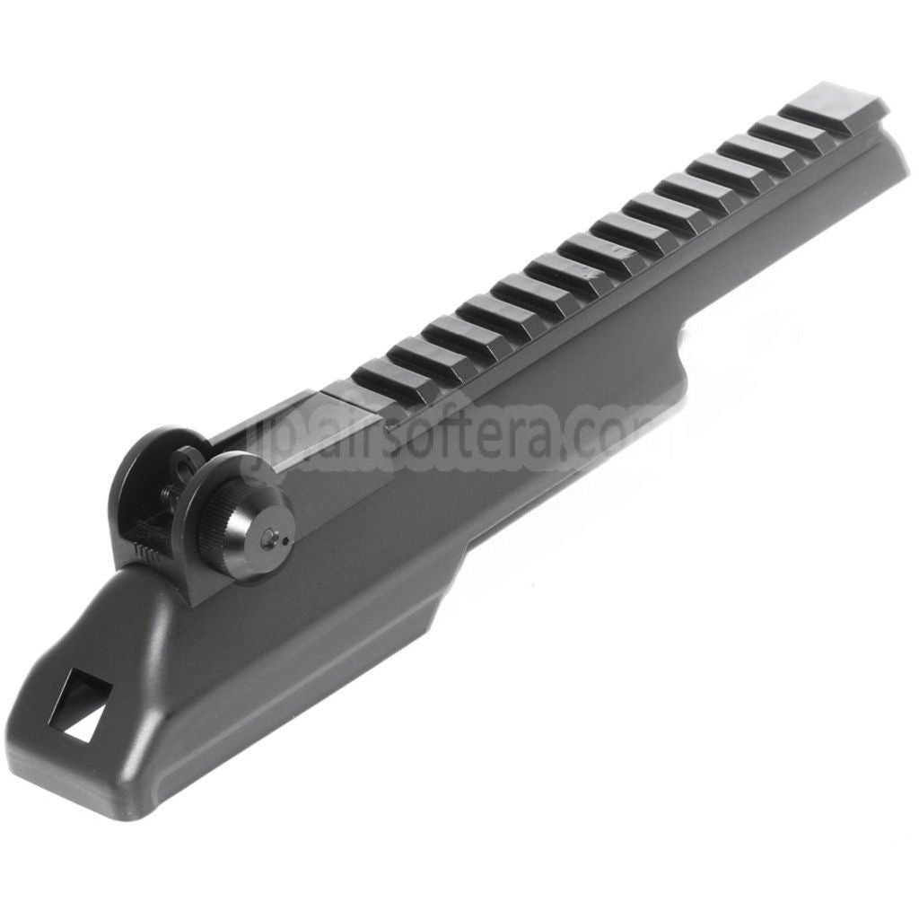 アッパーレシーバーカバー 20mm タクティカルレール リアサイト付き CYMA 東京マルイ AKS74U シリーズ AEG ライフル エアソフト ブラック
