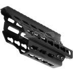 BATTLEAXE 166mm CNC P90 Keymod RASハンドガードレールシステム 東京マルイ P90 AEGライフル エアソフトガン ブラック