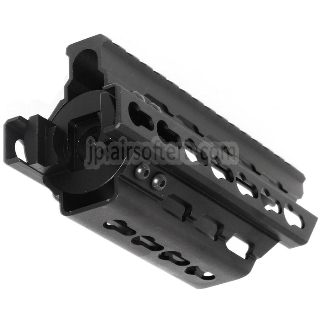 BATTLEAXE 166mm CNC P90 Keymod RASハンドガードレールシステム 東京マルイ P90 AEGライフル エアソフトガン ブラック