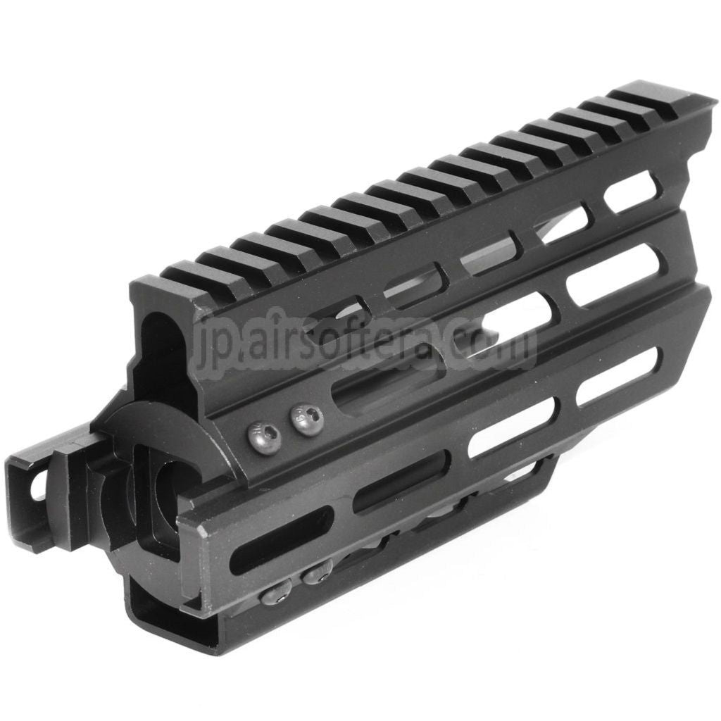 BATTLEAXE 166mm CNC P90 Keymod M-LOK RASハンドガードレールシステム 東京マルイ P90 AEGライフル エアソフトガン ブラック