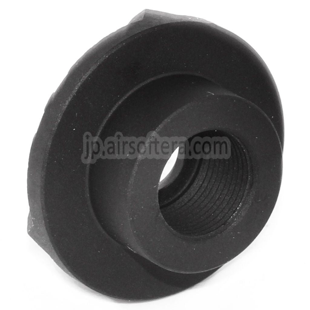 30mm ストライクフェイス クッキータイプ マズルブレーキ フラッシュハイダー（-14mm 逆ネジ式バレルライフル用） ブラック