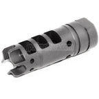 65mm LANTAC Dragonスタイル DGN556 フラッシュハイダー +14mm CW 時計回りネジバレル ライフル エアソフト マットグレー
