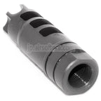 65mm LANTAC Dragonスタイル DGN556 フラッシュハイダー +14mm CW 時計回りネジバレル ライフル エアソフト マットグレー
