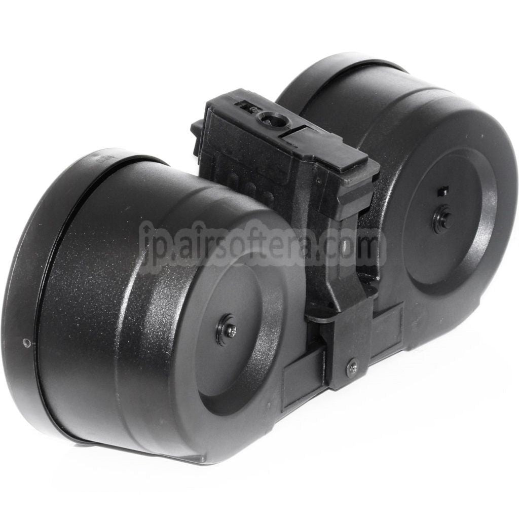 BATTLEAXE 2500発電動サウンドコントロールドラムマガジン AKシリーズAEGライフル対応 エアソフトガン ブラック