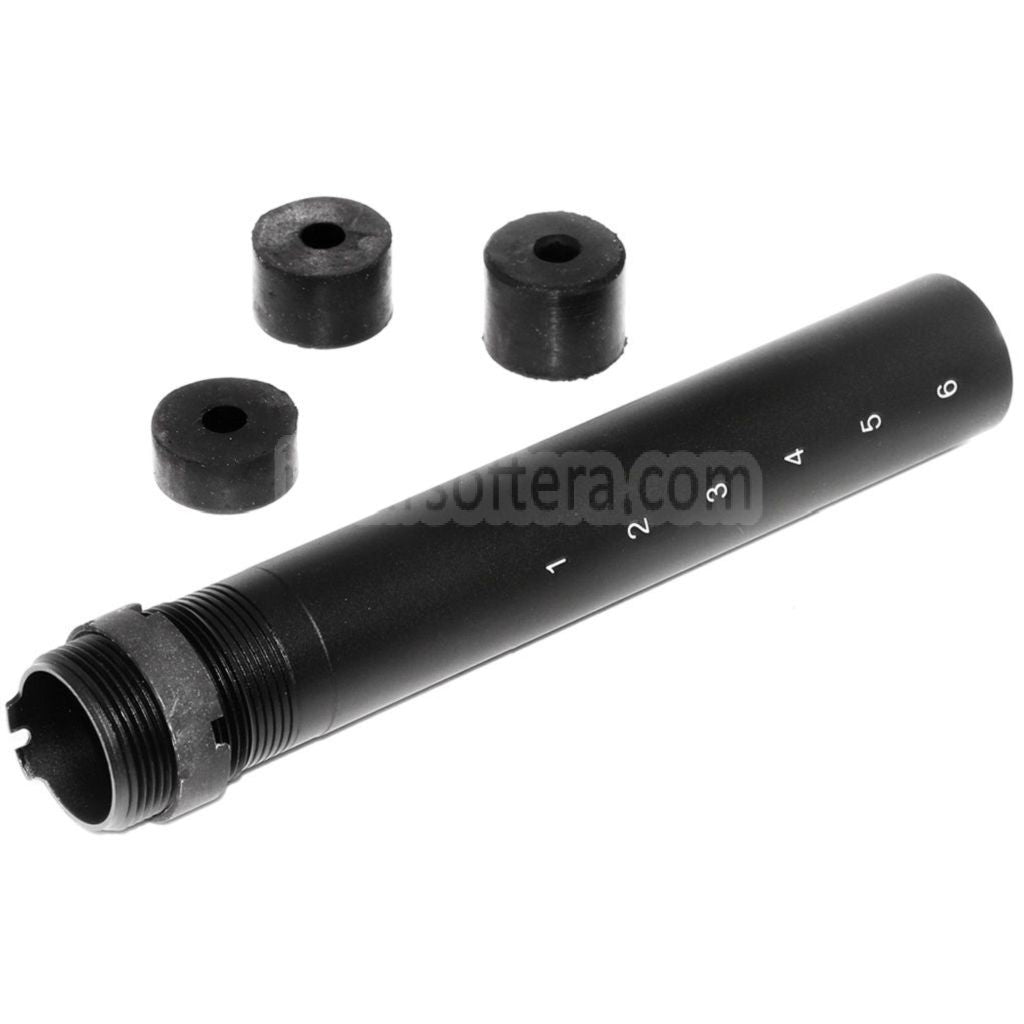 5KU 6ポジションストックバッファーチューブアダプター WESTERN ARMS WA G&P WOC M4 M4A1シリーズ GBBライフル エアソフト ブラック
