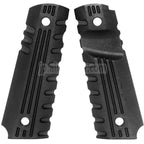プラスチックグリップカバー (さまざまなスタイル) ダブルベルアーミー AW WE KJ 東京マルイ M1911 M.E.U シリーズ70 M45A1 ウォリアー GBB ピストル用 ブラック