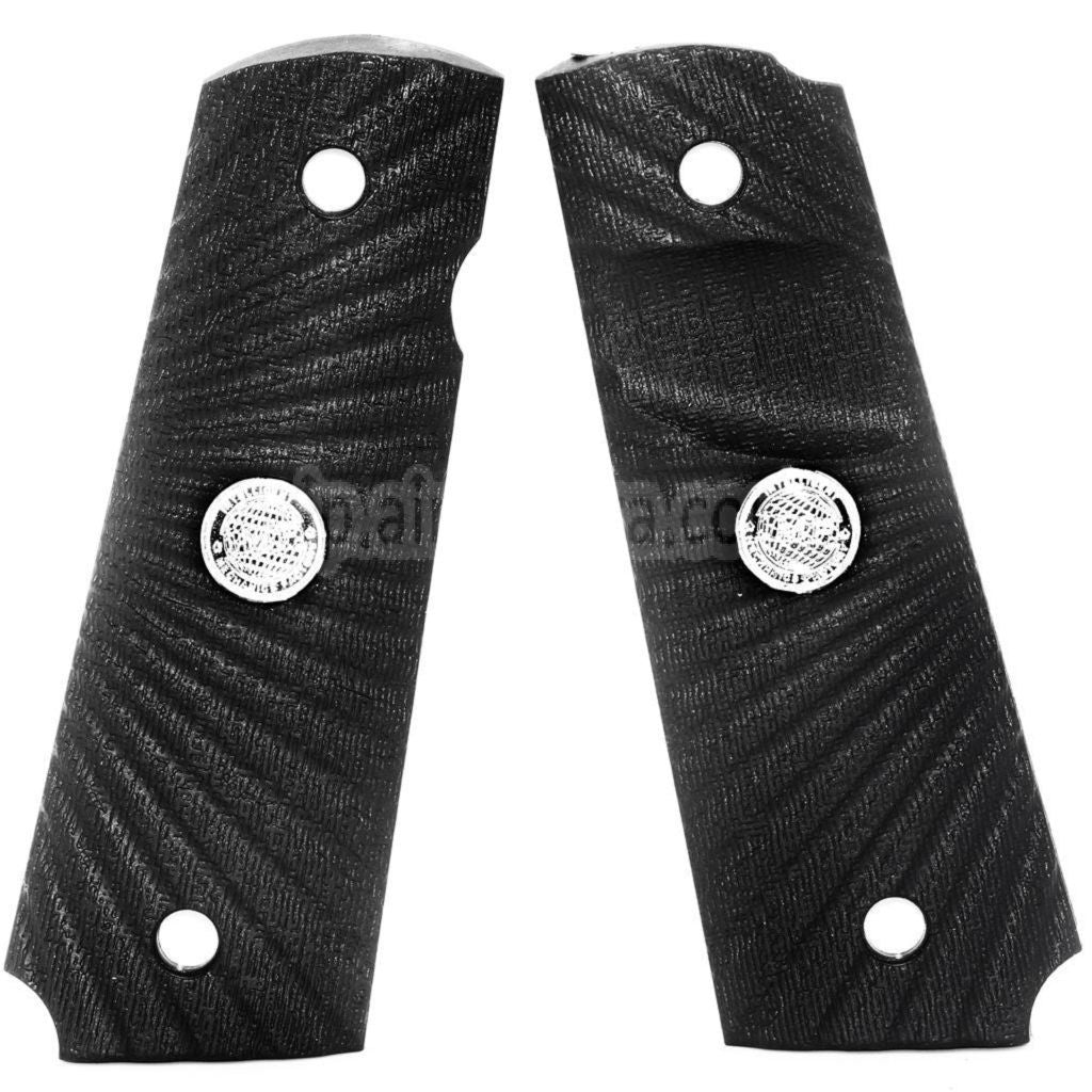 プラスチックグリップカバー (さまざまなスタイル) ダブルベルアーミー AW WE KJ 東京マルイ M1911 M.E.U シリーズ70 M45A1 ウォリアー GBB ピストル用 ブラック