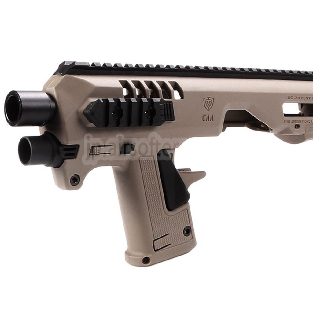 CAA Roni ピストルカービンコンバージョンキット KSC、VFC、Umarex、東京マルイ G17、G18C、G19、G23Fシリーズ GBBピストル対応 エアソフトガン