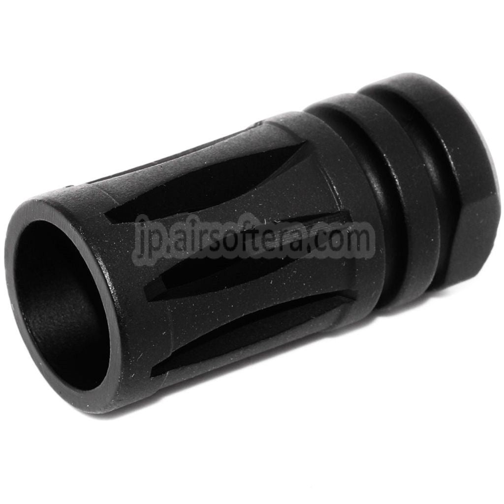 45mm バードケージ M4 M16 マズルブレーキ フラッシュハイダー -14mm CCW 反時計回り ネジ式バレル ライフル用 ブラック