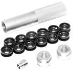 146mm 5.75インチ ノイズダンピングボウル サプレッサー サイレンサー（+/-14mm 時計回り/反時計回りネジ付きバレル）