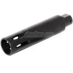 113mm XM177スタイル マズルブレーキ フラッシュハイダー -14mm 逆ネジ 反時計回りバレル ライフル用 ブラック