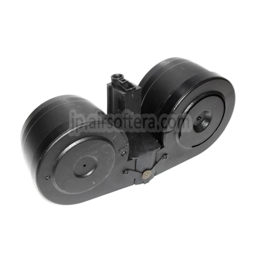 BATTLEAXE 2500発電動デュアルドラムマガジン MP5シリーズ電動ガン対応 ブラック