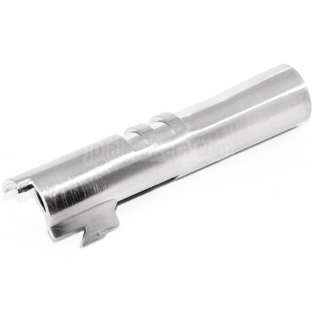 85mm/89mmアウターバレル -12mm逆回転（反時計回り） ARMY ARMAMENT R45 Detonics .45シリーズGBBピストル対応 シルバー