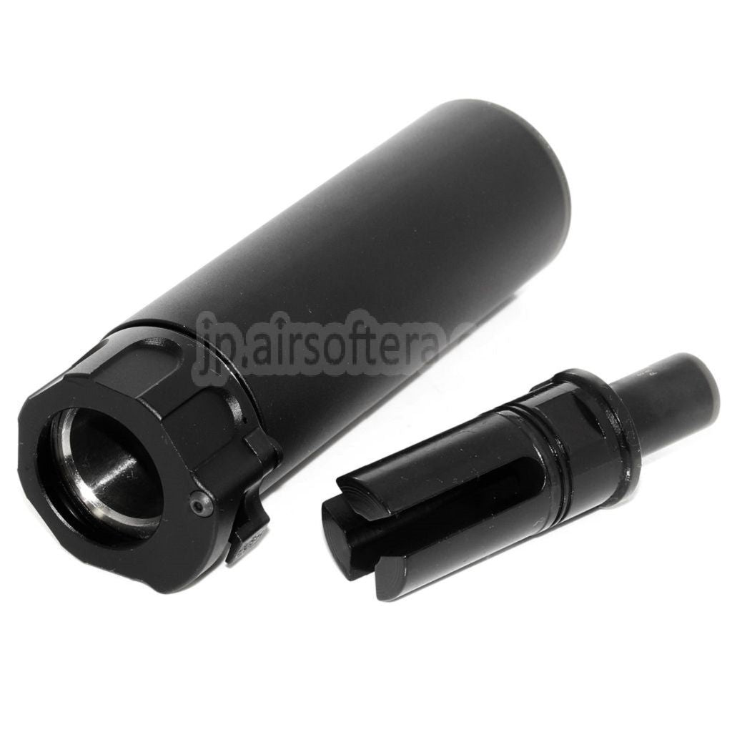 5KU 133mm SOCOM46 ミニサプレッサー サイレンサー（フラッシュハイダー付き）+12mm CW 時計回りネジ式バレルライフル用