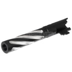 5KU 5インチ ステンレススチール製トルネードスタイルスパイラルアウターバレル +11mm CW 東京マルイ HI-CAPA 5.1 GBBピストル対応