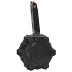 ARMORER WORKS AW カスタム 350発ガスアダプティブドラムマガジン AW MBシリーズ / KJW / WE (WE-TECH) / 東京マルイ M9 M92 GBBピストル対応