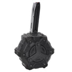 ARMORER WORKS AW カスタム 350発ガスアダプティブドラムマガジン AW MBシリーズ / KJW / WE (WE-TECH) / 東京マルイ M9 M92 GBBピストル対応