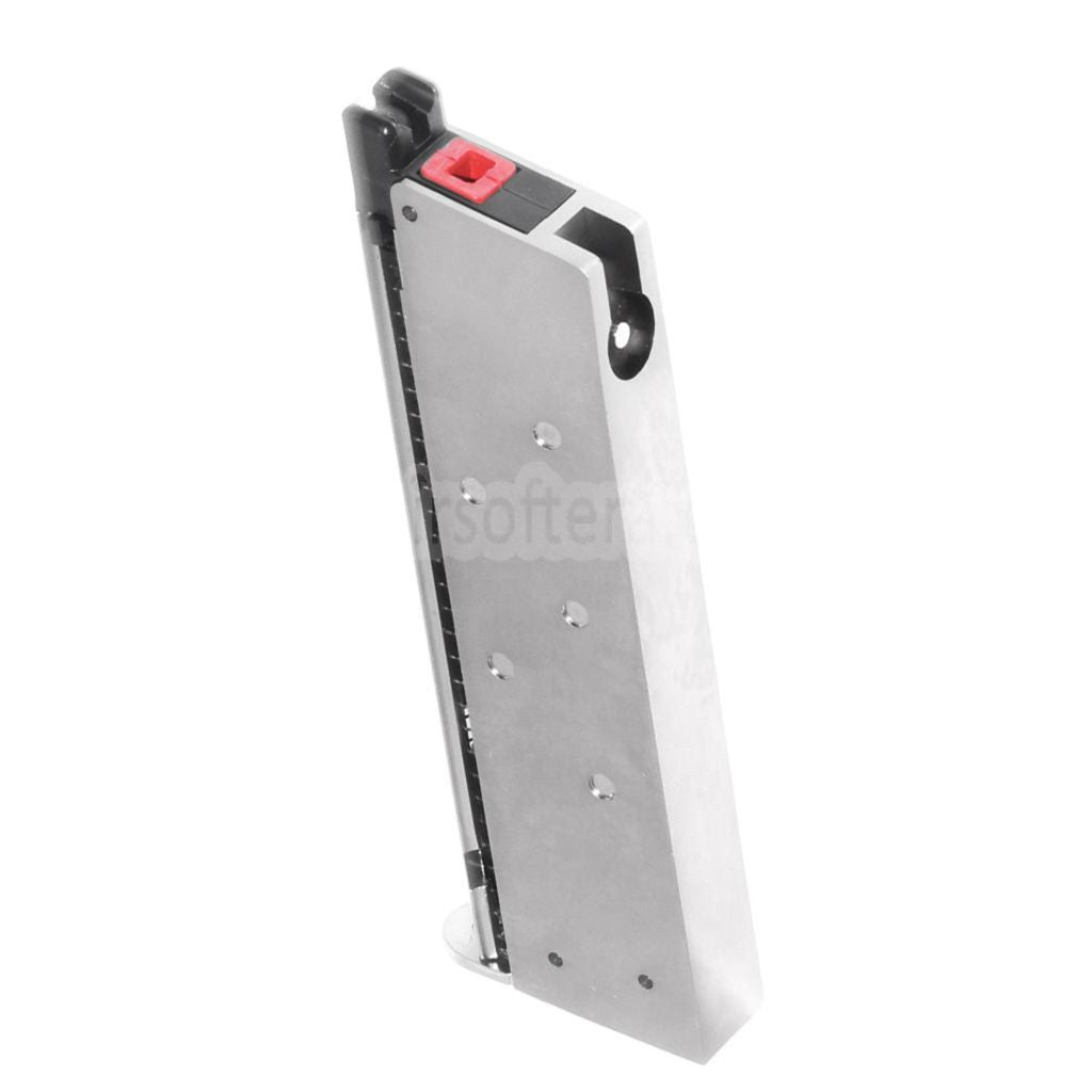 ARMORER WORKS AW 16発ガスマガジン EMG SAI RED / AW NEシリーズ / WE シングルスタック 1911シリーズ GBBピストル対応 エアソフト
