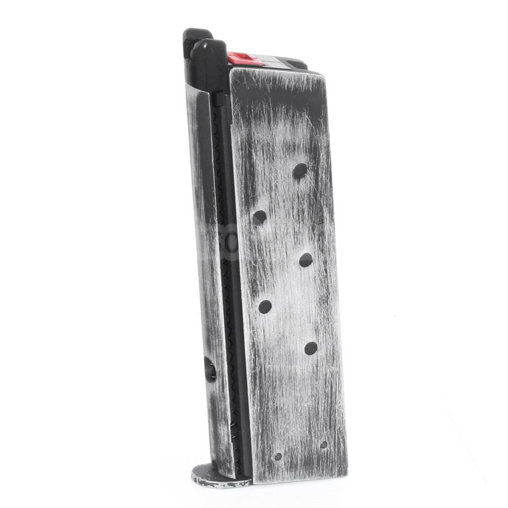 ARMORER WORKS AW 16発ガスマガジン EMG SAI RED / AW NEシリーズ / WE シングルスタック 1911シリーズ GBBピストル対応 エアソフト