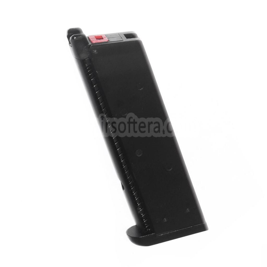 ARMORER WORKS AW 16発タクティカルガスマガジン EMG SAI RED / AW NEシリーズ / WE シングルスタック 1911シリーズ GBBピストル対応 エアソフト ブラック