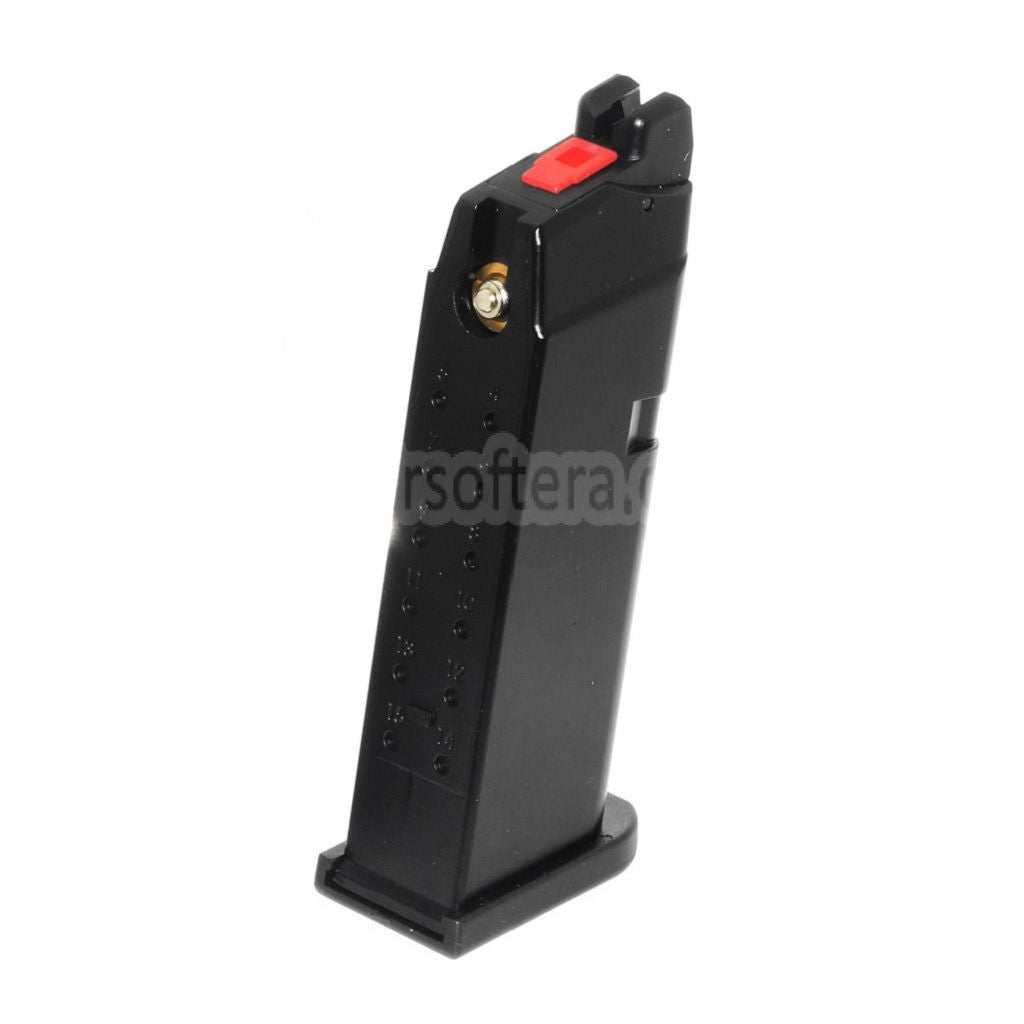 ARMORER WORKS AW 23発 MOS ガスマガジン 光学式スライド対応 EMG SAI BLU COMPACT WE AW VX9 G19シリーズ GBBピストル エアソフトガン ブラック
