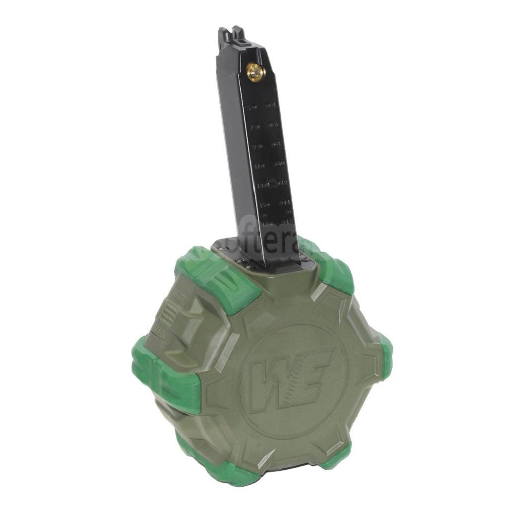 WE (WE-TECH) 350発ガスドラムマガジン G17 G18C Gシリーズ GBBピストル対応