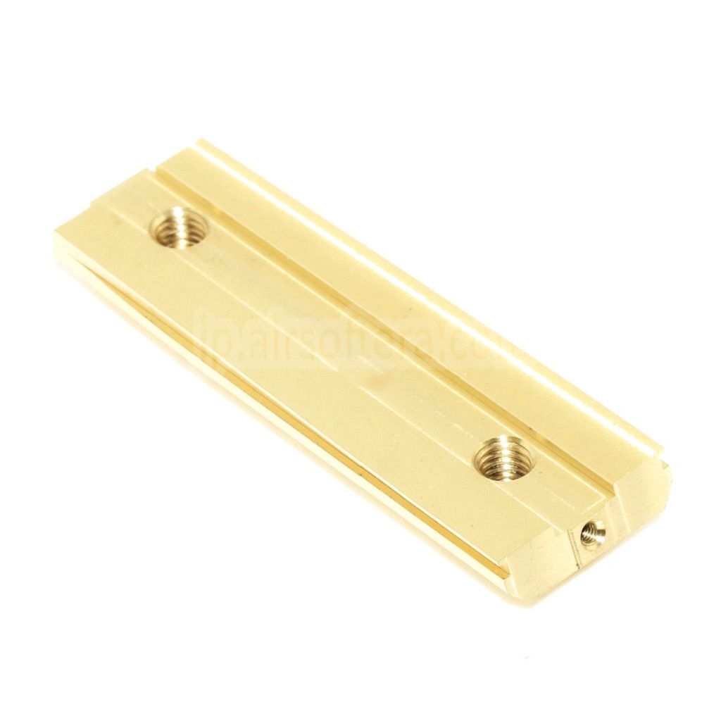 EMGライセンス取得済み SAI™ ヘビーウェイトバックストラップ&マガジンリリース（SAI BLUスタンダードGBBピストル対応）ブロンズゴールド