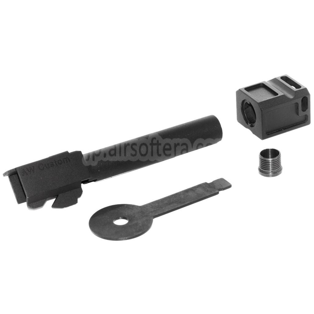 ARMORER WORKS AW VX アウターバレルキット コンペンセイター付き MOD-1 AW VX7シリーズ / EMG SAI BLUスタンダード / ISSC M22 / Lonewolf / 東京マルイ / WE G17 G18C GBBピストル対応