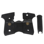 WE (WE-TECH) バックストラップ付きラバーグリップカバー ARMORER WORKS AW WE M9 GBBピストル対応 エアソフトガン ブラック