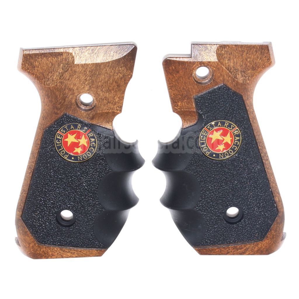 WE (WE-TECH) BIO Samurai Edge V2 グリップカバー KJ 東京マルイ WE M9 M92 M92F シリーズ GBB ピストル エアソフトガン ブラック/ブラウン