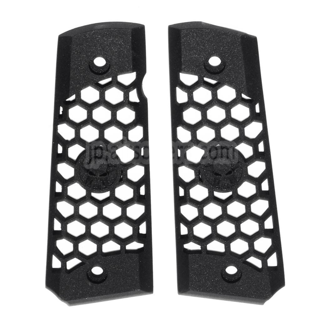 WE (WE-TECH) 六角カット プラスチックグリップカバー DOUBLE BELL ARMY AW WE KJ 東京マルイ M1911 M.E.U シリーズ70 M45A1 WARRIOR GBB ピストル エアソフトガンに適合