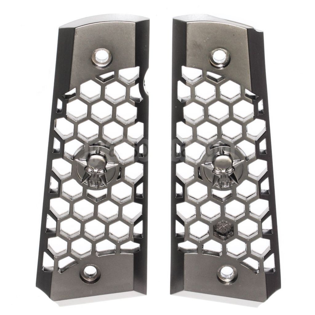 WE (WE-TECH) 六角カット プラスチックグリップカバー DOUBLE BELL ARMY AW WE KJ 東京マルイ M1911 M.E.U シリーズ70 M45A1 WARRIOR GBB ピストル エアソフトガンに適合