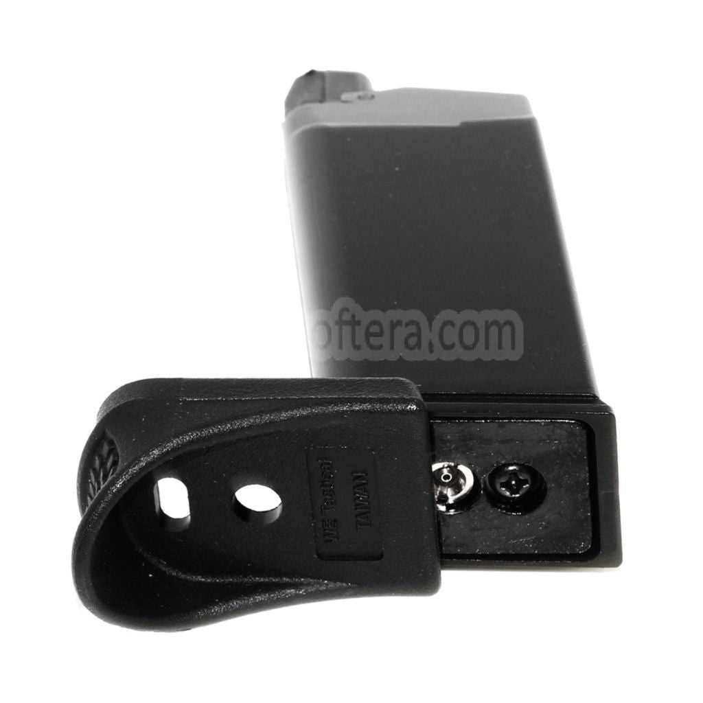 WE (WE-TECH) 15発ガスマガジン DOUBLE BELL / WE / 東京マルイ G26 G27 シリーズ GBB ピストル対応 ブラック