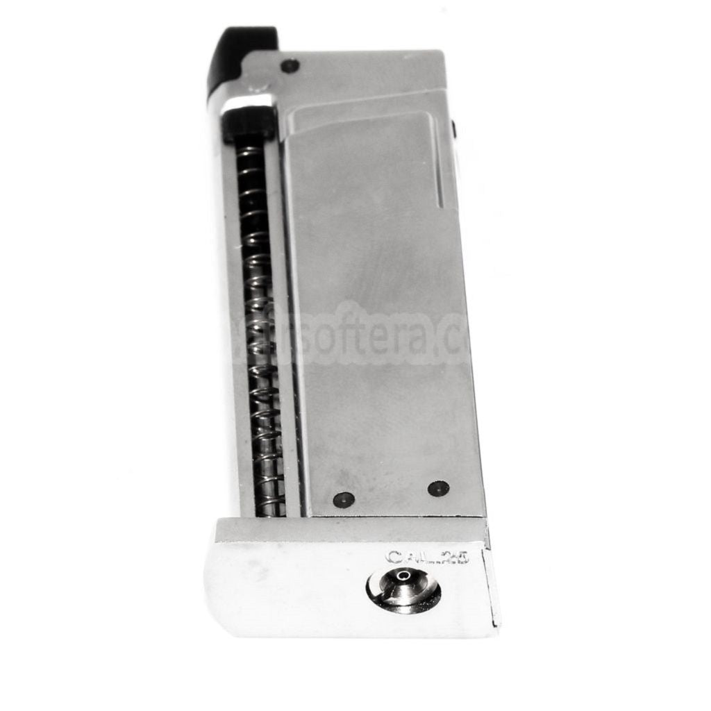 WE (WE-TECH) 7発ガスマガジン CYBERGUN COLT JUNIOR .25 Mighty Mouse WE CT25 GBBピストル対応 エアガン シルバー