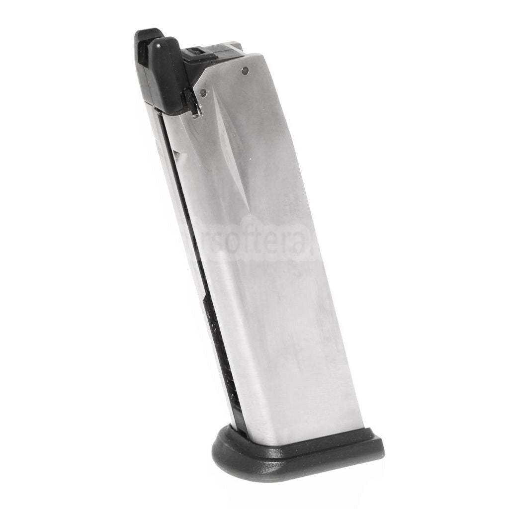 Air Venturi Springfield Armory 25発ガスマガジン WE(WE-TECH) Air Venturi Springfield Armory XDMシリーズ GBBピストル対応 エアソフトガン シルバー