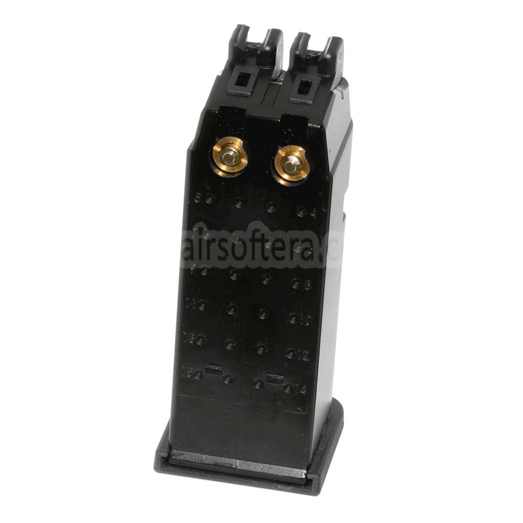 WE (WE-TECH) 40発ガスマガジン WE G19 ダブルバレルシリーズ GBBピストル対応 エアソフトガン ブラック