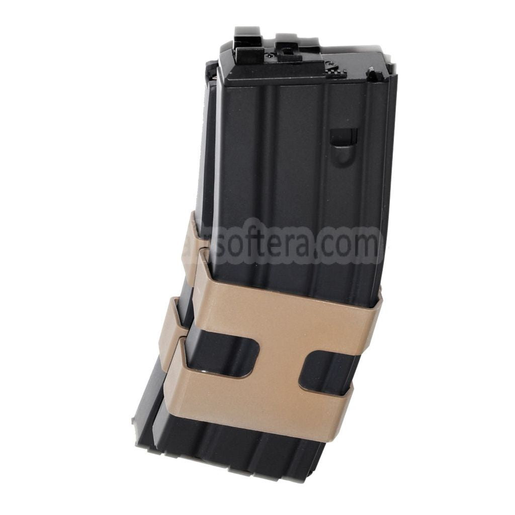 WE (WE-TECH) 80発ガスダブルマガジン WE「オープンボルトタイプ」 L85 / SCAR-L / R5C / T65 / HK416 / AR M4 M16 GBBライフル対応 エアソフトガン ブラック
