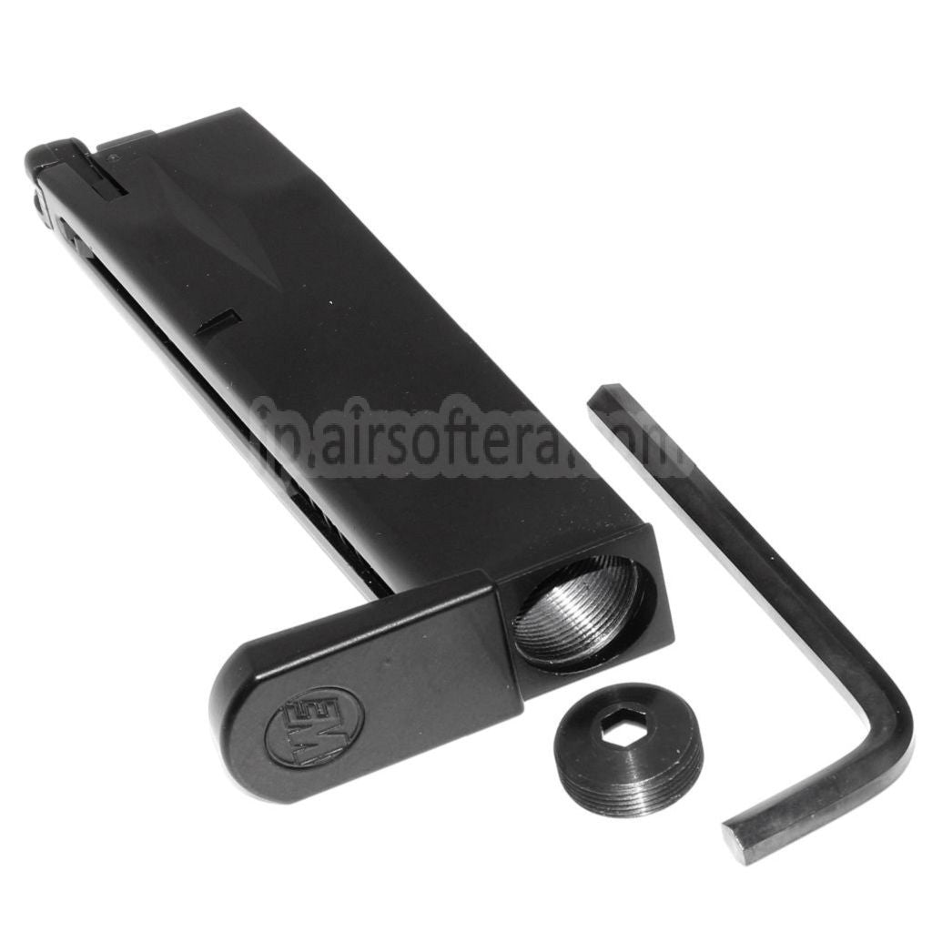 WE (WE-TECH) 26発CO2マガジン AW MBシリーズ / KJW / 東京マルイ / WE 902 M9 M92 GBBピストル対応 エアソフトガン ブラック