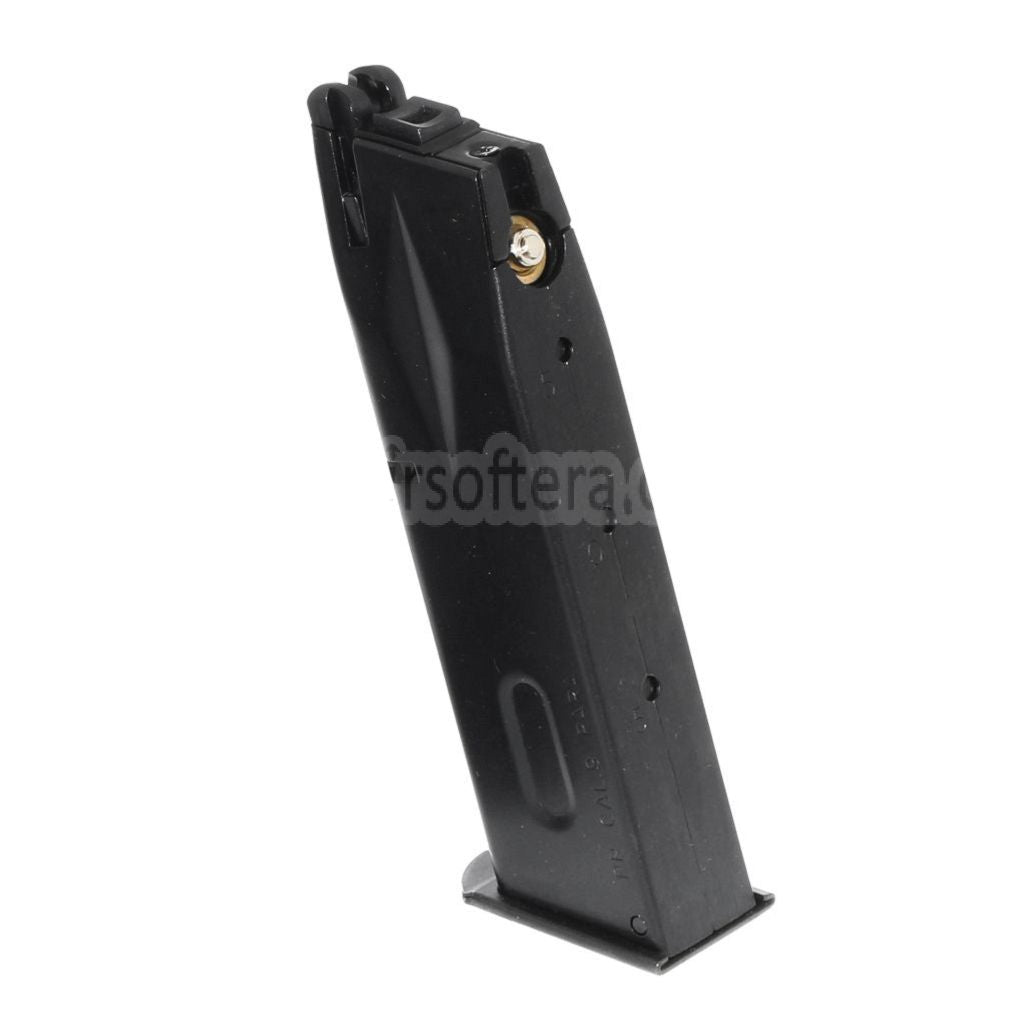 WE (WE-TECH) 26発ガスマガジン スチールハウジング AW MBシリーズ / KJW / 東京マルイ / WE 902 M9 M92 GBBピストル対応 エアソフトガン ブラック