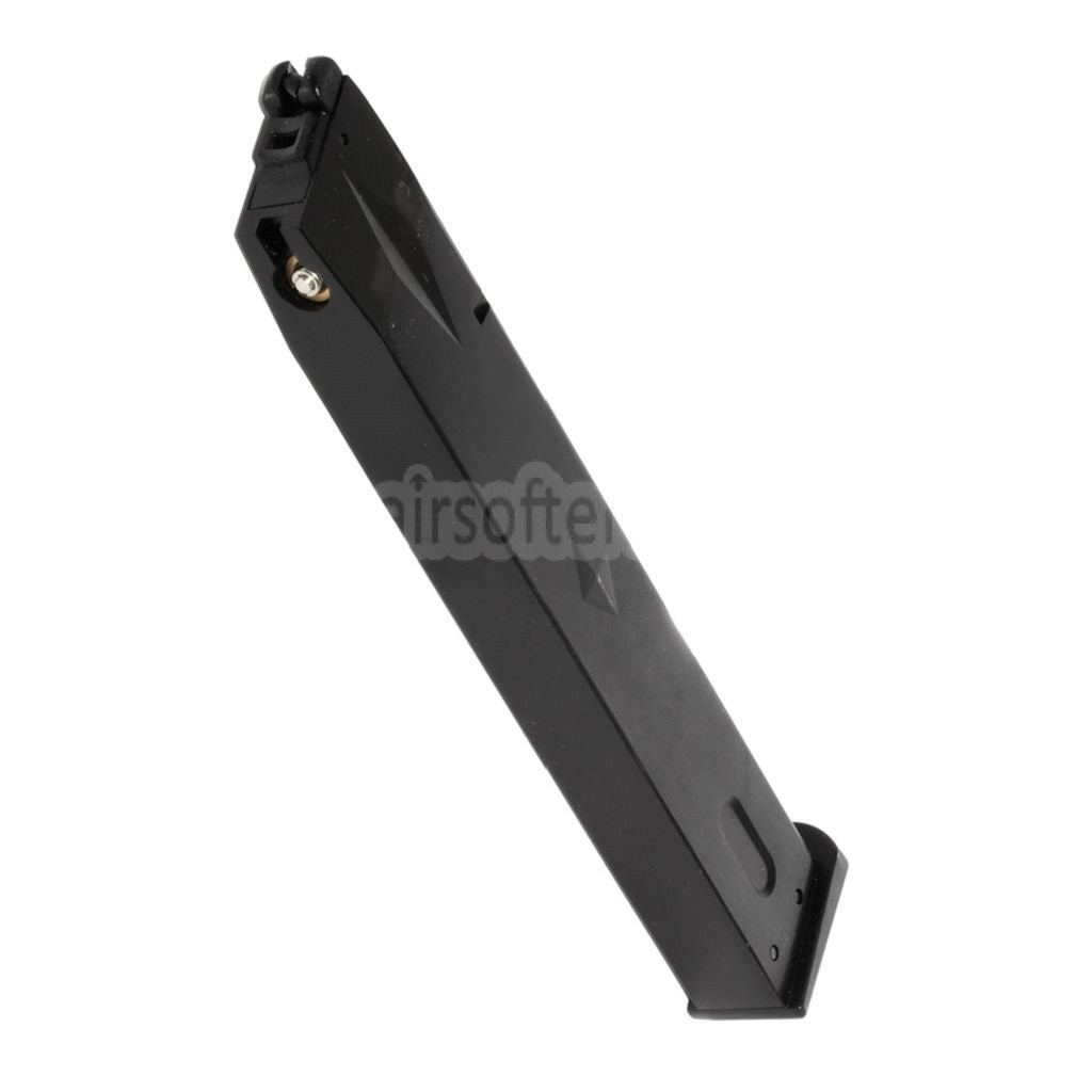 WE (WE-TECH) 50発ロングガスマガジン AW MBシリーズ / KJW / 東京マルイ / WE M9 M92 GBBピストル対応 エアソフトガン ブラック