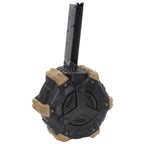 ARMORER WORKS AW カスタム 350発ガスアダプティブドラムマガジン EMG SAI RED / AW NEシリーズ / WE (WE-TECH) シングルスタック 1911 GBBピストル対応