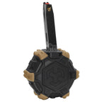 ARMORER WORKS AW カスタム 350発ガスアダプティブドラムマガジン AW MBシリーズ / KJW / WE (WE-TECH) / 東京マルイ M9 M92 GBBピストル対応