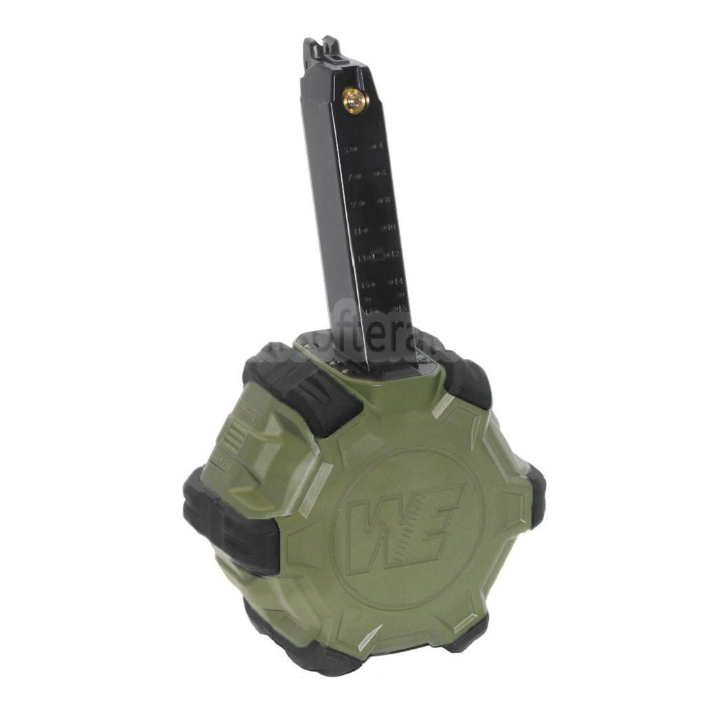 WE (WE-TECH) 350発ガスドラムマガジン G17 G18C Gシリーズ GBBピストル対応