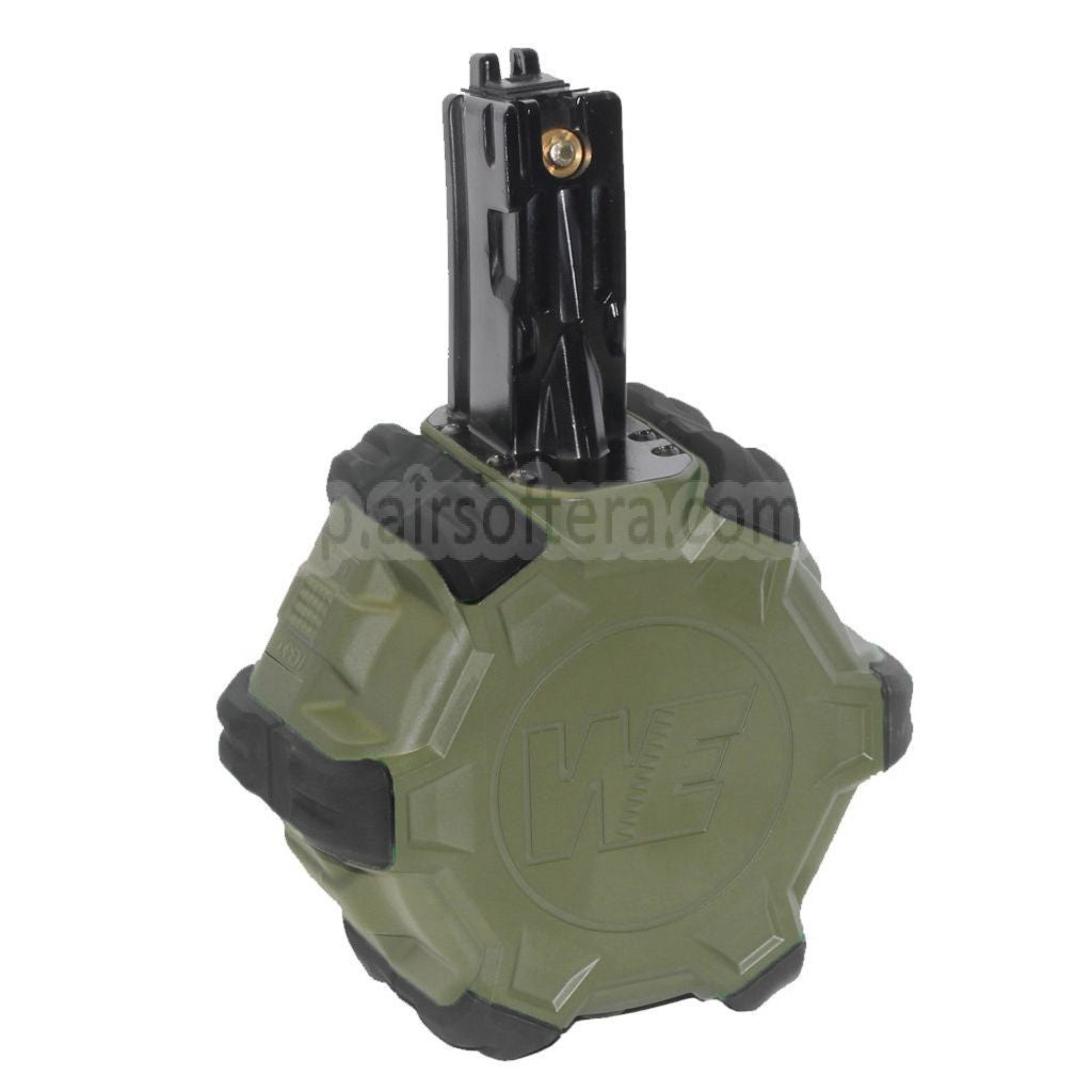 WE (WE-TECH) 350発ガスドラムマガジン WE AP APACHE MP5シリーズ GBBライフル対応