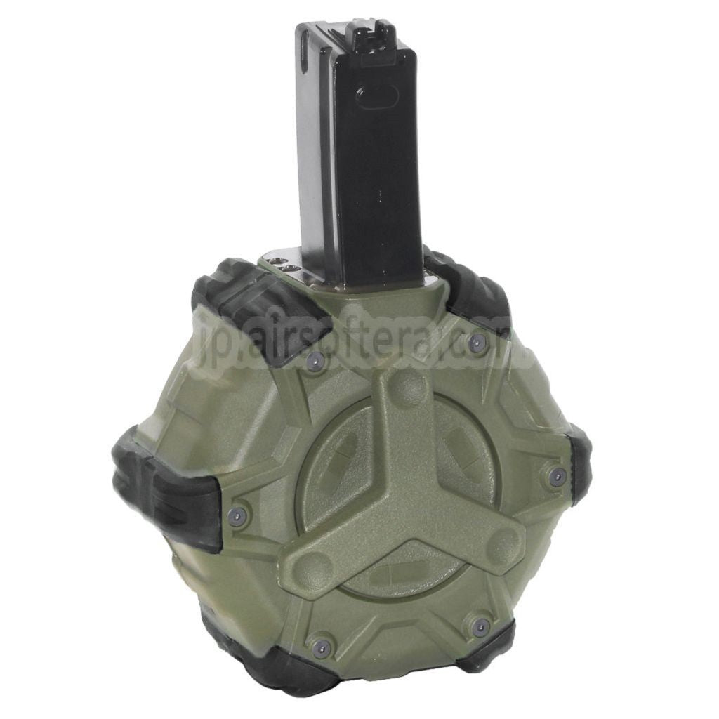 WE (WE-TECH) 350発ガスドラムマガジン WE AP APACHE MP5シリーズ GBBライフル対応