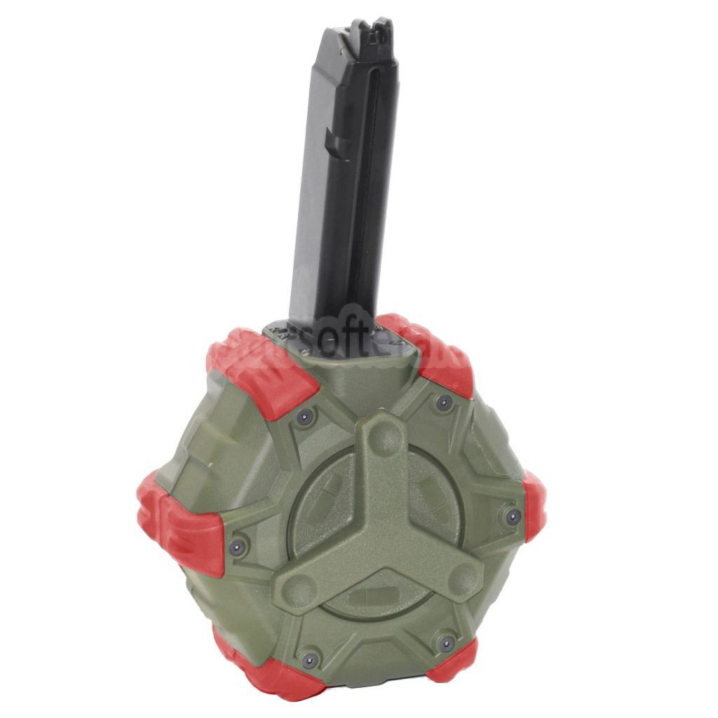 WE (WE-TECH) 350発ガスドラムマガジン G17 G18C Gシリーズ GBBピストル対応