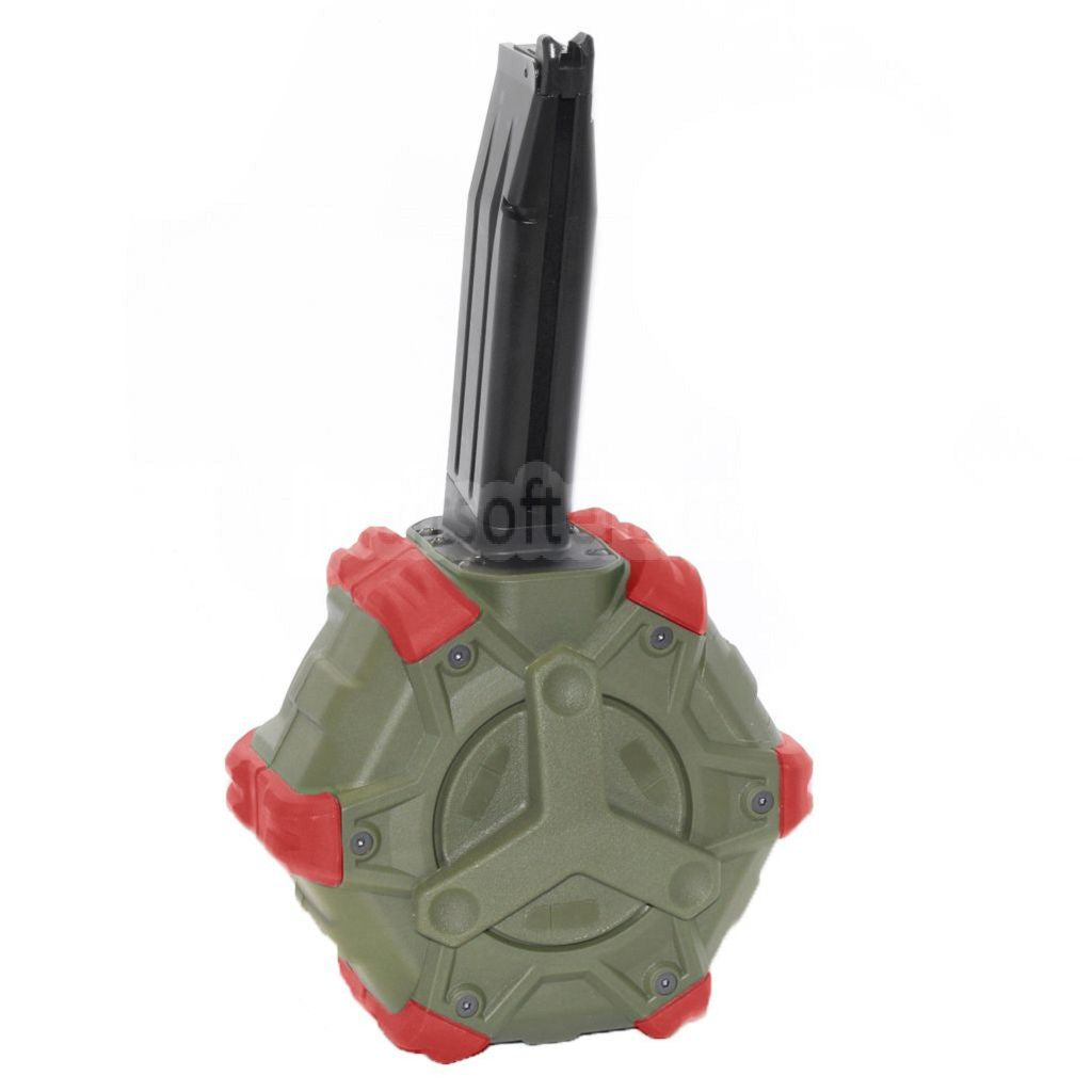 WE (WE-TECH) 350発ガスドラムマガジン HI-CAPA GBBピストル対応