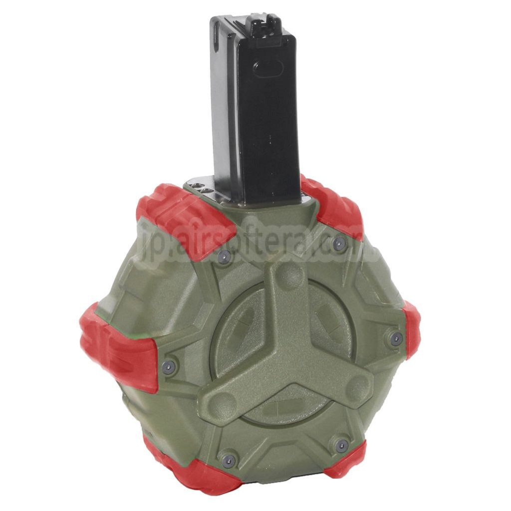 WE (WE-TECH) 350発ガスドラムマガジン WE AP APACHE MP5シリーズ GBBライフル対応